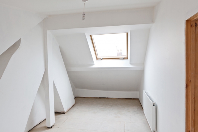 Internal view of a loft extension, Bristol Loft extension