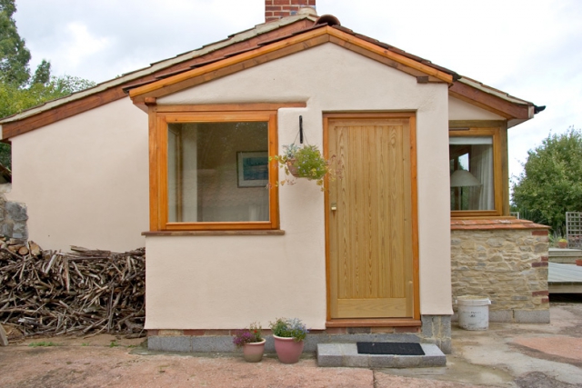Porch extension in holiday annex in Somerset. Porch extension in holiday annex